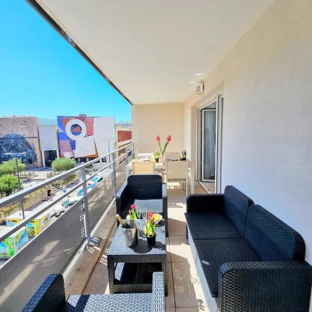 Le Palma, Superbe Renove, Terrasse, Climatisation Et Parking Prive